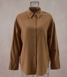 New TOB Business Blouses Design Inspired Silhouette Shirt, Loose and Slimming Casual Top