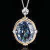 Bird's Nest cut white plated blue belt Chopin chain