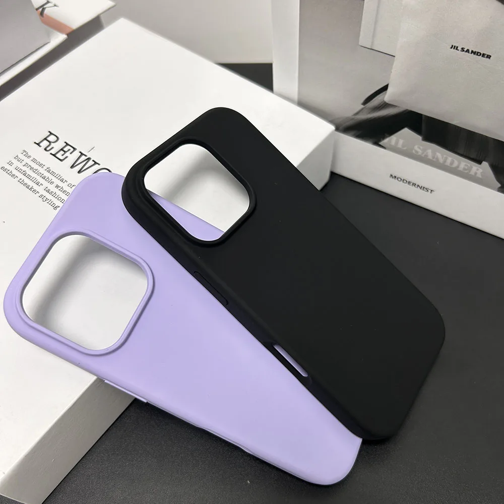 Business Phone Cover For iphone 16 Pro Max Plus Luxury Cell Case Pure Colour Simple Skin Friendly Mobile Sjk517 Laudtec