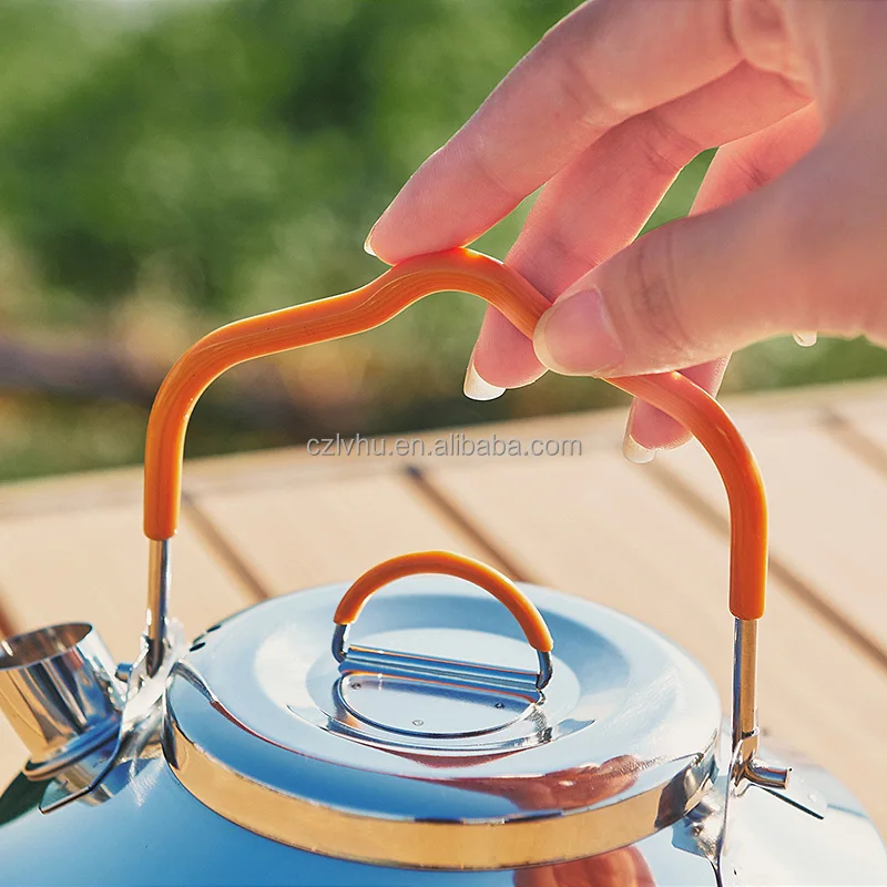 Hot Sale Portable Stainless Steel Camping Kettle 0.8l Lightweight