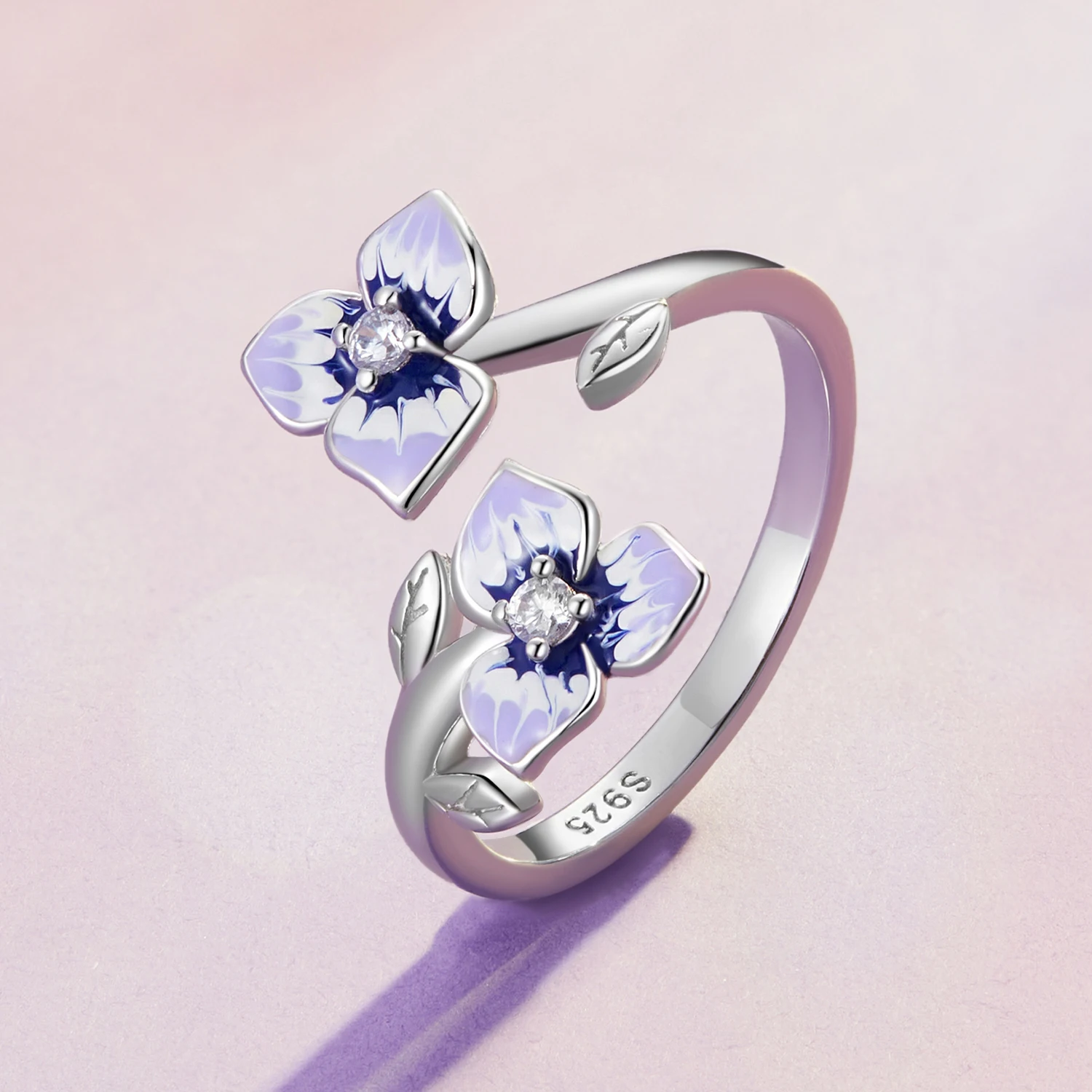 Chunky Plumeria Flower Statement Ring – Adjustable Open Wrap, Silver Plated, Sizes 6-7, Floral Jewelry