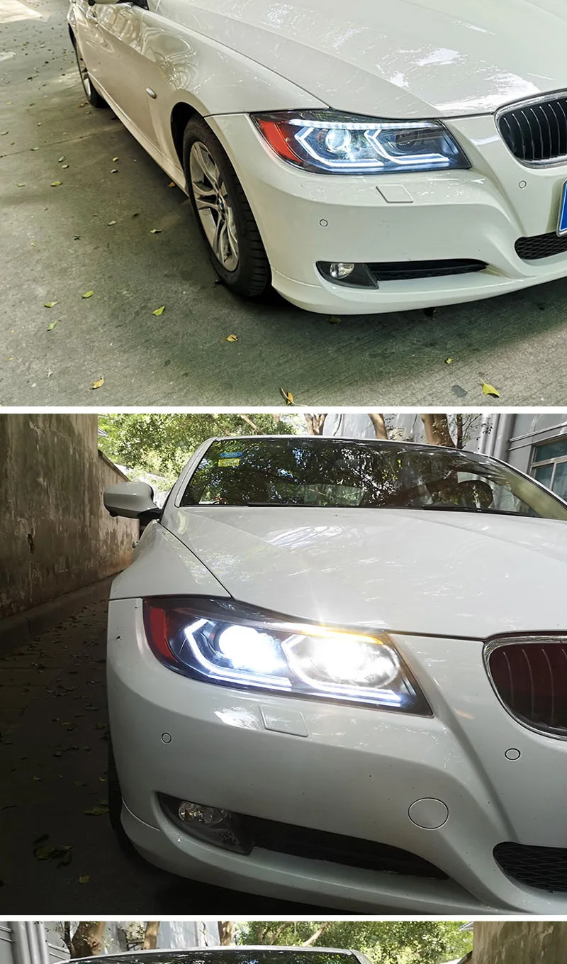 E90 Led Angel Eye Headlight For Bmw 3 Series E90 Headlight Assembly 318
