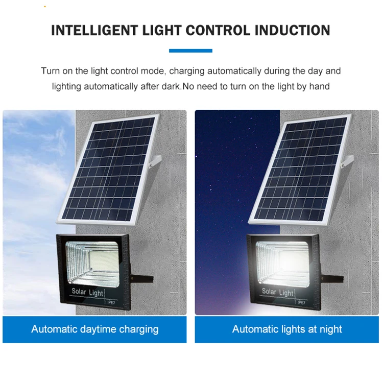 HUAPAI Factory Direct LED Floodlight ABS Waterproof Outdoor Stadium 25W 40W 60W 100W 200W Solar Flood LED Light