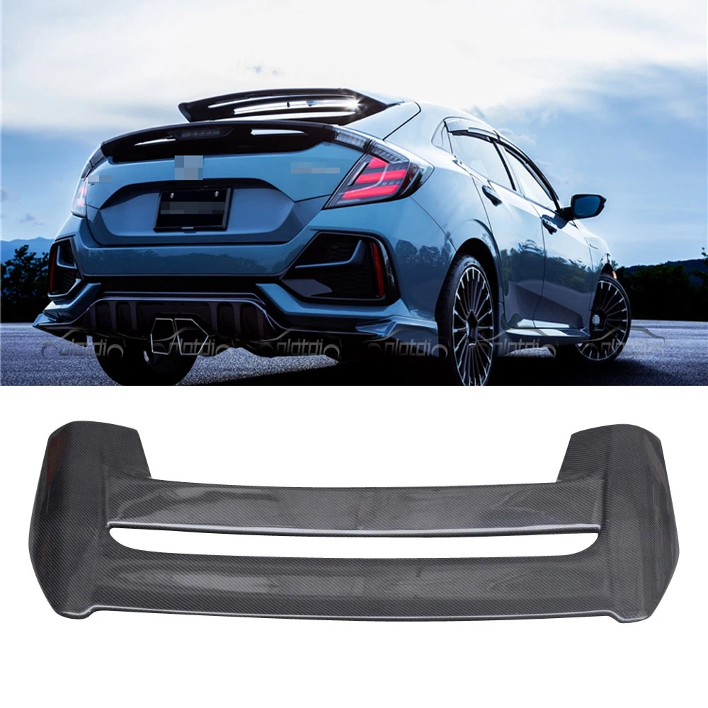 Carbon Roof Spoiler Wing For Honda Civic Fc Fk Fk Th Gen Si Type R Coupe Hatchback Sedan