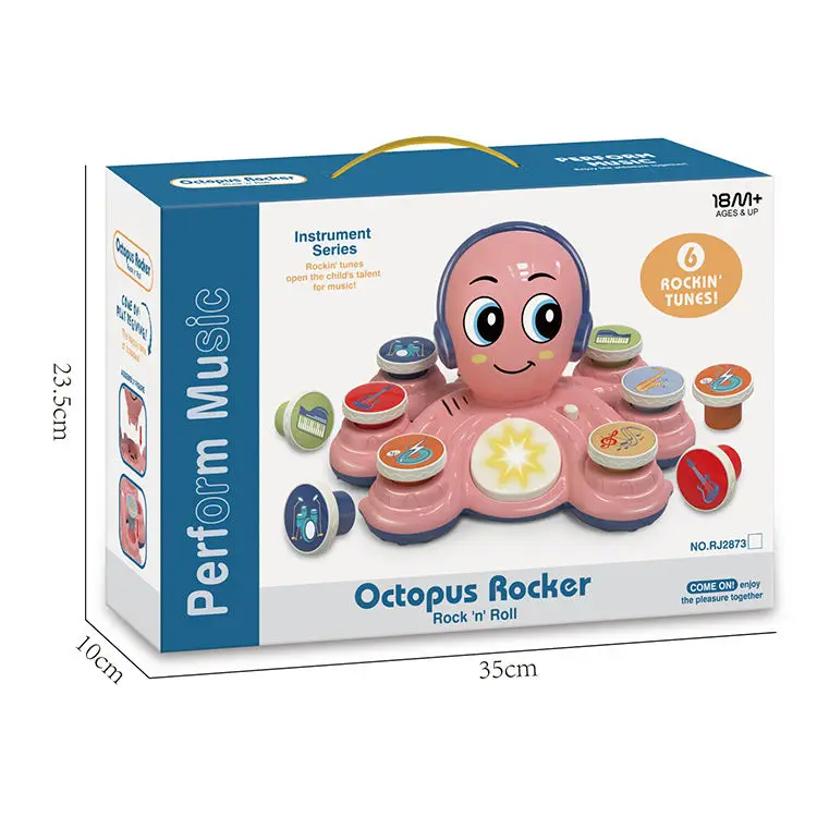 Лидер продаж Электрический детский музыкальный модуль игрушка-Осьминог для малышей
