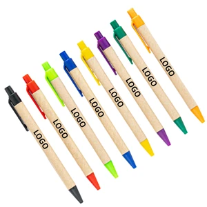 P4500 Custom Ballpoint Pen Environmental Hotsale 1.0mm Paper Promotional School Office Stationery  Custom Ball Pen