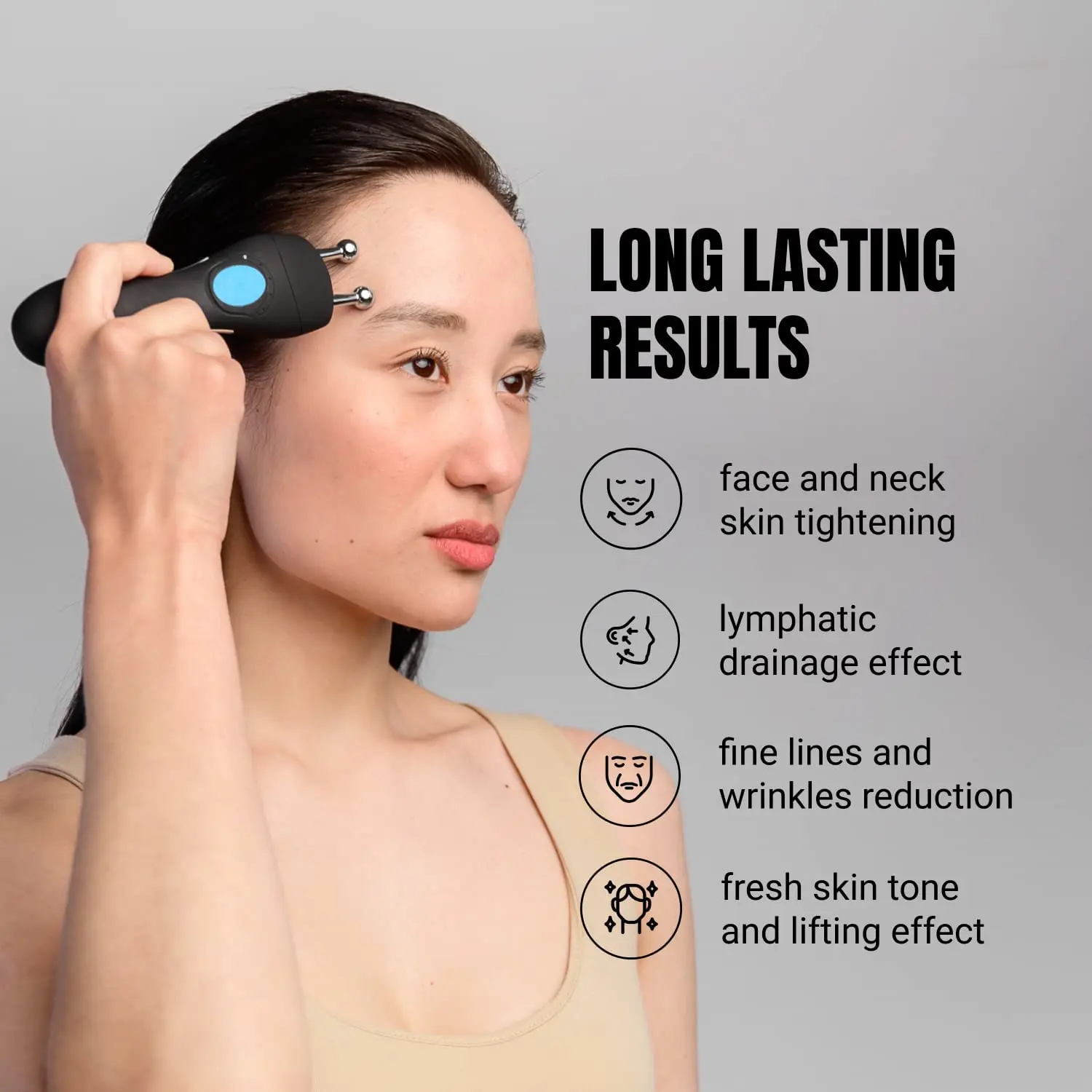 Microcurrent Face Sculpting Tool Unit Facial Toning Device Face Contouring Device