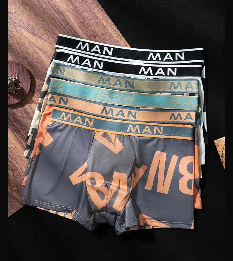 Oem Odm Brand Men's Wholesale Underwear Boxer Shorts Polyester Seamless ...