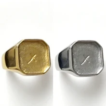 In Stock Customized Jewelry Rings Stainless Steel Ring Blanks Silver Gold Ring Core for Inlay Rings