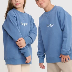 Wholesale Fashion Kids Winter Long Sleeve Clothes Unisex Cotton Sweatsuit Boys Girls Kids Crewneck Pullover Hoodie