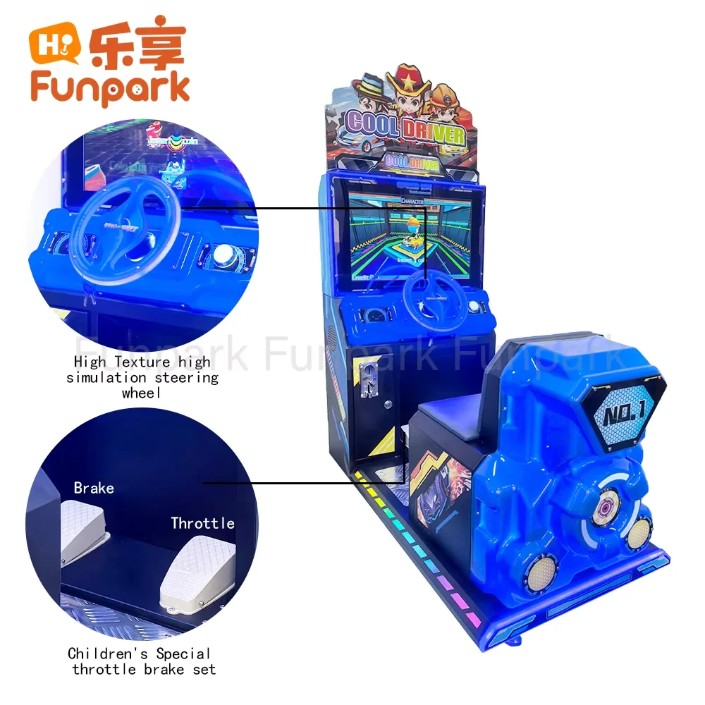 Funpark Hot Selling Arcade Game Machines Car Racing Simulators Children Coin Operated Games supplier
