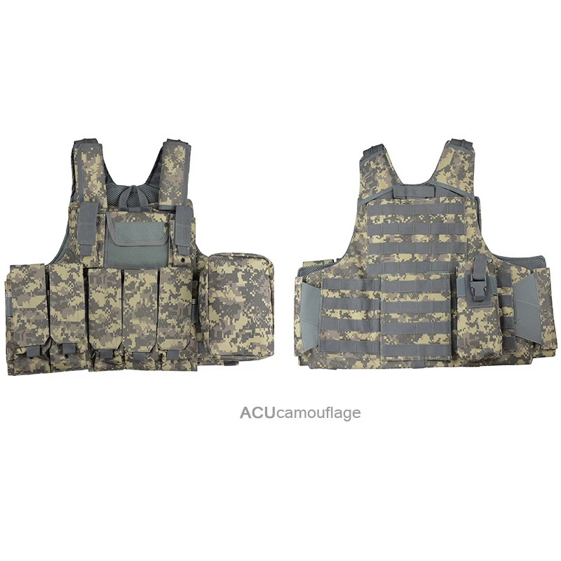 Outdoor Multifunctional Quick Disassembly Safety Vest Navy Blue Tactical Carrier Plate Vest Multi Pocket