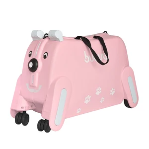 19 Inch Luxury Cute Animal Toy Kids Unisex Trolley School Bag Suitcase PP Carton Packing Travel Luggage with Spinner Wheels