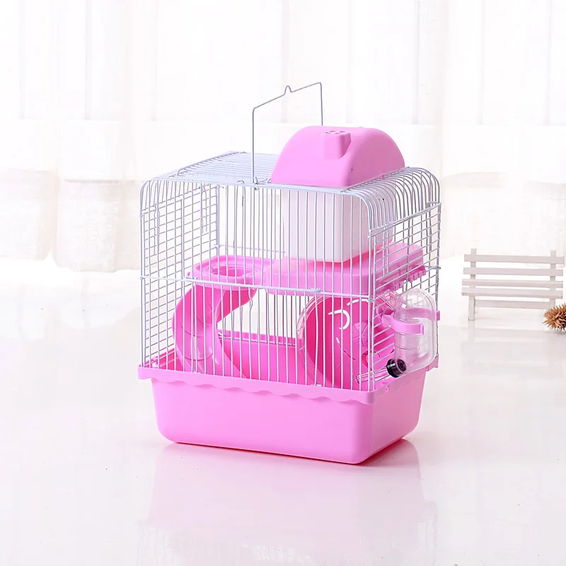 Small Animals Double Modern Breeding Hamster Cage Small Plastic Hamster