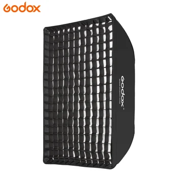 Godox Softbox 50*70cm Speed Ring Rectangular Softbox with Grid Double Soft Cloth with Bowens for Portrait Studio Blitz Speedlite