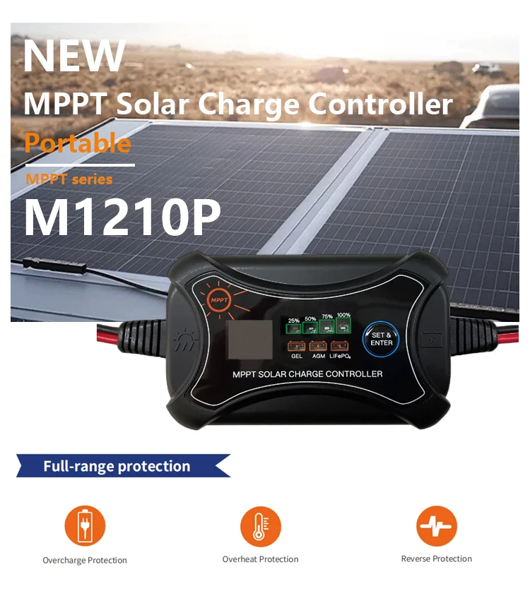 Helios Portable Mppt Solar Charge Controller Solar Intelligent 10a Mppt ...