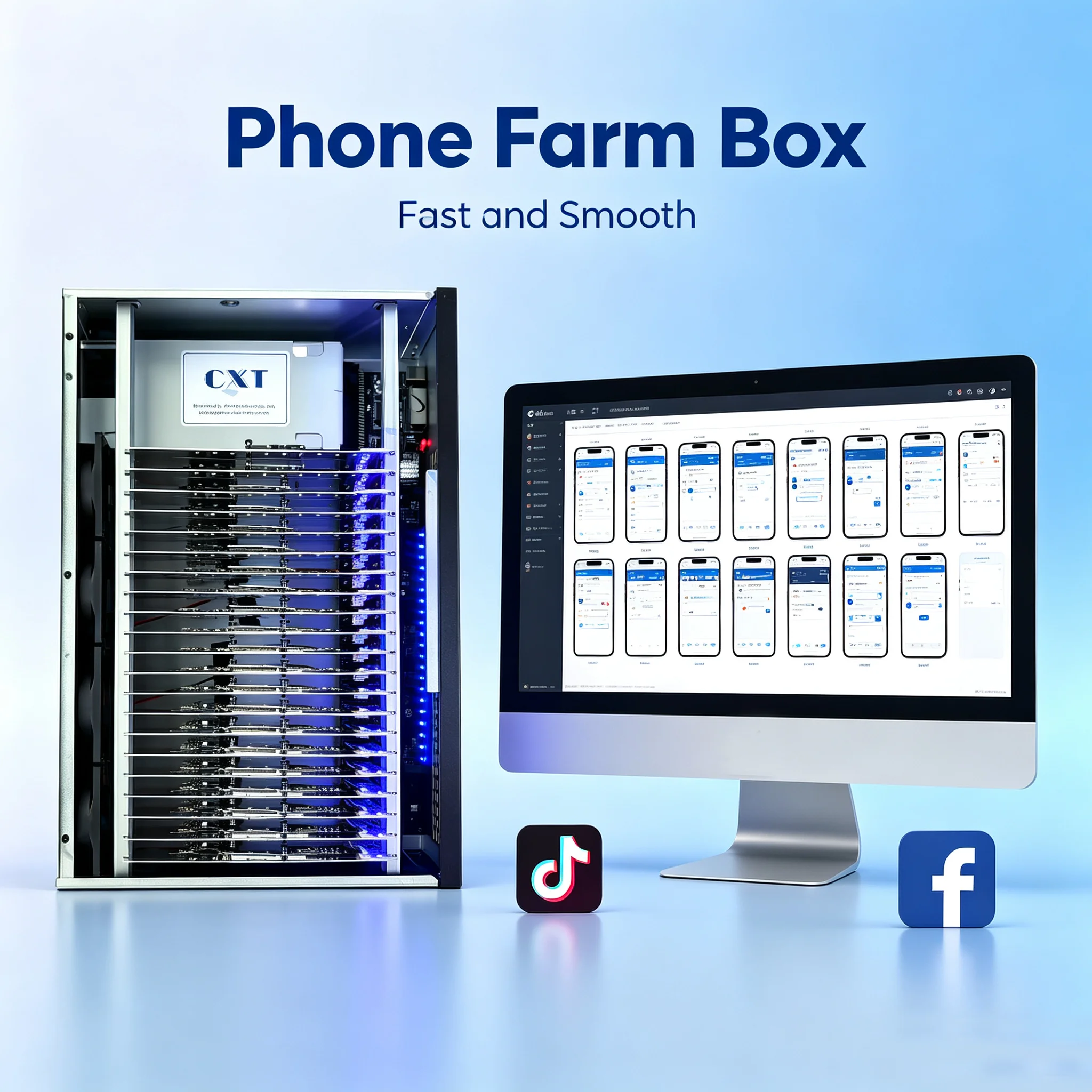 Phone Farm Box 20 Slots Usb Android Phone Farm Device Mobile Phone