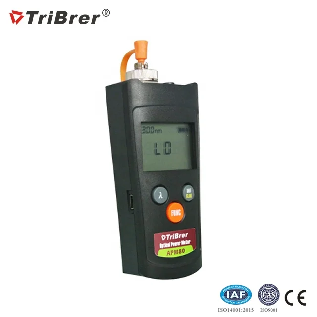 TriBrer Mini Optical Fiber Optic Light Source Power Meter Price with Auto Power Off