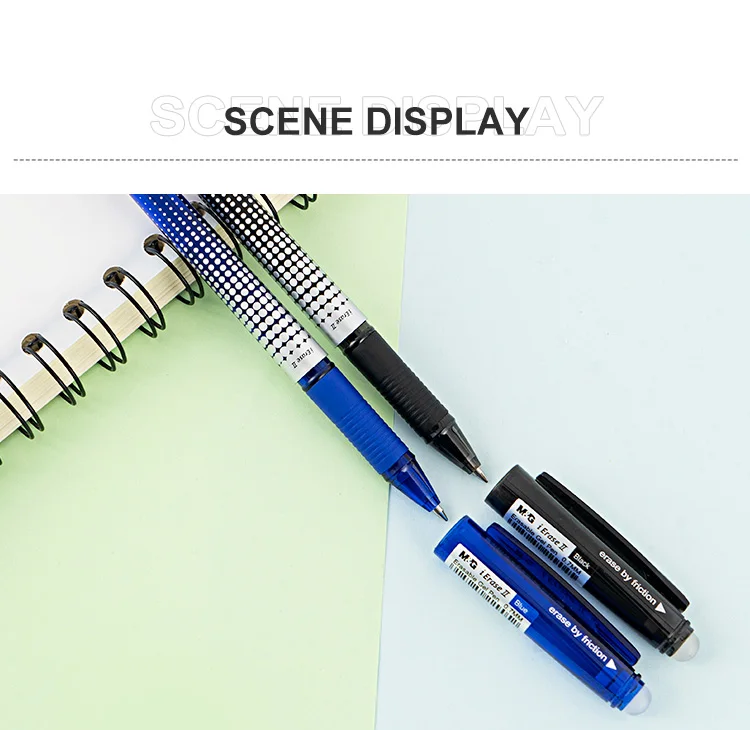 New Technology 0.7mm Black Blue Erasable Gel Pen With Eraser Buy Pen