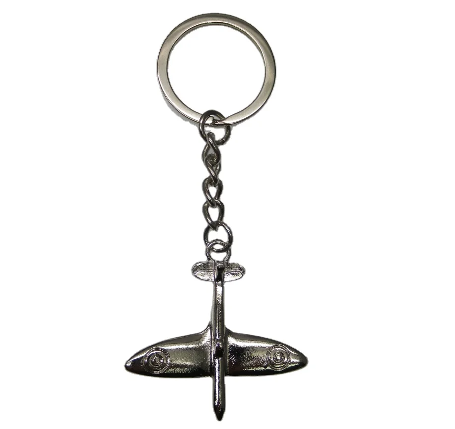 1pcs Personaized Airplane Keychain Decoration Metal Charm Keyfob Creative Gift 