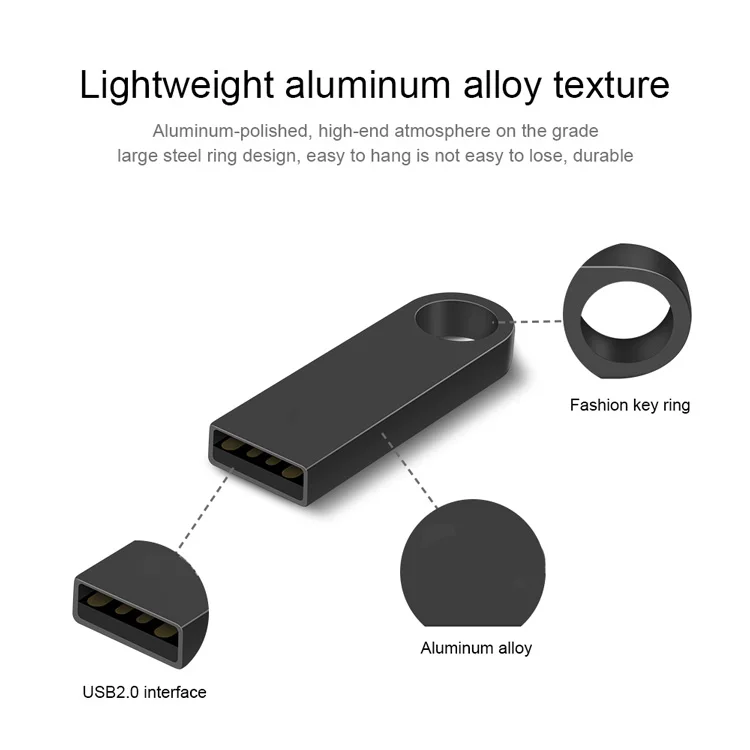 Metal Mini USB Flash Drive 64GB 32GB 16GB 8GB Pendrive USB Stick Pen Drive 4GB For Tablet PC - ANKUX.COM