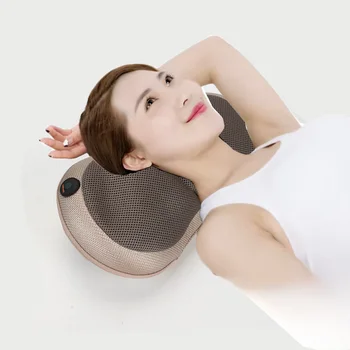 Hot Sale Kneading Shiatsu Shoulder Neck and Back Massager Cervical Massager Neck Pillow Massager
