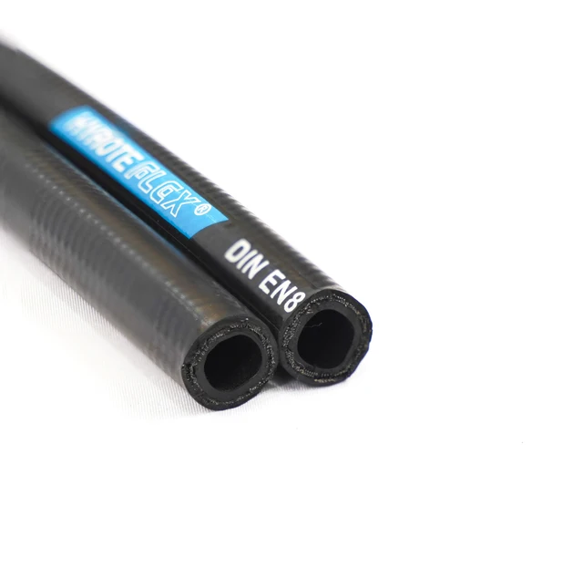 OEM Gasoline Fuel Oil Resistant Hose Hydraulic Rubber Hose Pipe SAE 100R1 R2