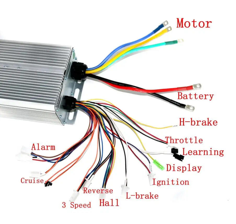 30 Mosfet 4000 5000w 48v 72v 100amax Bldc Motor Controller Brushless Sensoredsensorless Speed 9188