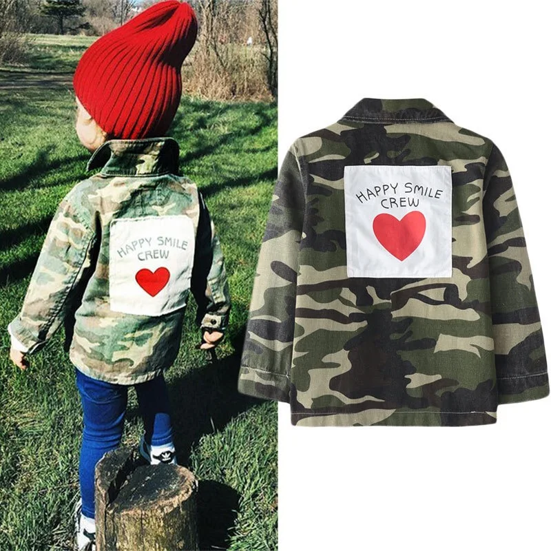 happy smile crew camo jacket