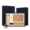 3pcs set [cup + notebook +  pen] gold