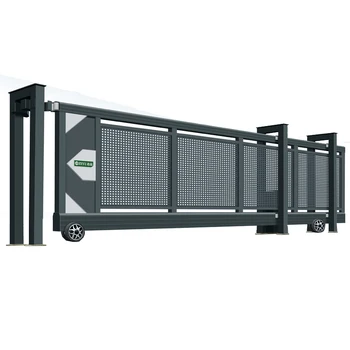 Modern Automatic Commercial Aluminum Folding Gate Electric Retractable Sliding Auto Driveway Gate