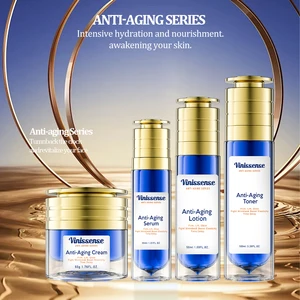 Factory Wholesale Korean Custom OEM Firming Caviar Serum Anti-Aging Premium Luxury Cream Lotion Christmas Skincare Gift Set