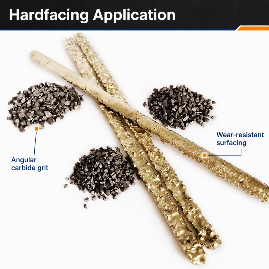 Sintered Tungsten Carbide Grits & Particles 100% Virgin Material YG6C/YG8C Grades 0.35~9mm Mesh ASTM Certified