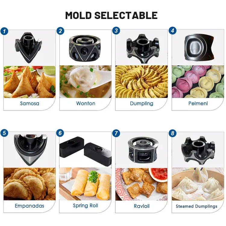 Dumpling Dough Machine Automatic Electric Dumpling Maker Machine Small Samosa Machine for Sale