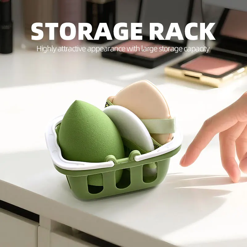 5Pcs Makeup Sponge Cosmetic Puffs Cute Facial Foundation Sponge Air Cushion Flocking Loose Powder Puff with Storage Box H87f2532562a94a85978326daccd391479