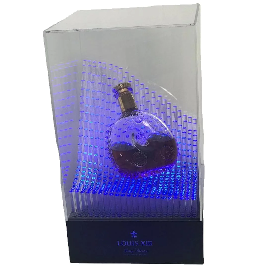 Wholesale Louis XIII wine Bottle Presenter Glorifier Display VIP Service  Tray Rechargeable Customized Logo From m.