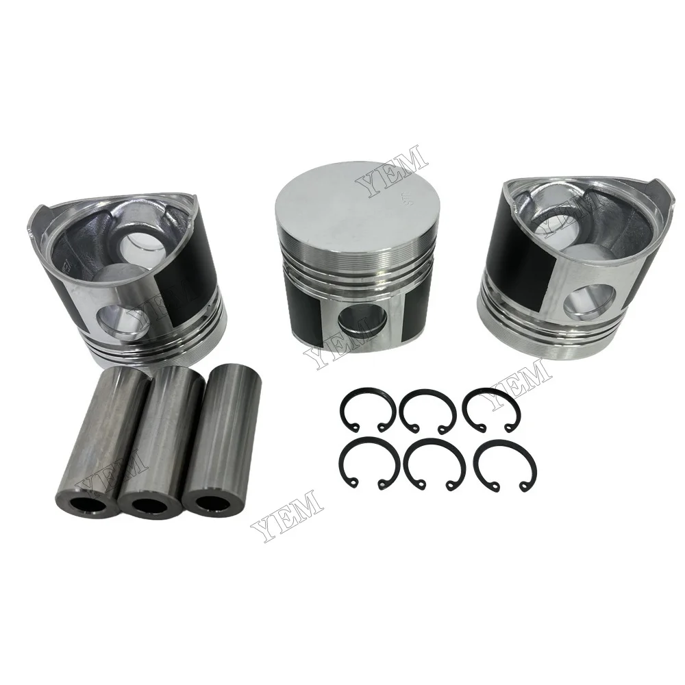 For Yanmar 3TN75 Piston Kit W/ Ring Repair Parts Engine Repair Kit 5