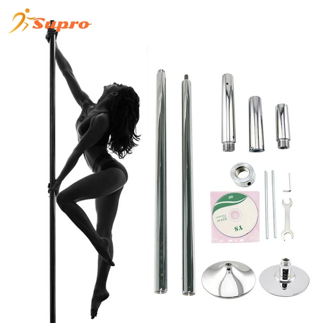 Supro Professional Stripper Pole Spinning Static Dancing Pole Portable Removable 45mm Dance Pole Kit for Exercise Club Party
