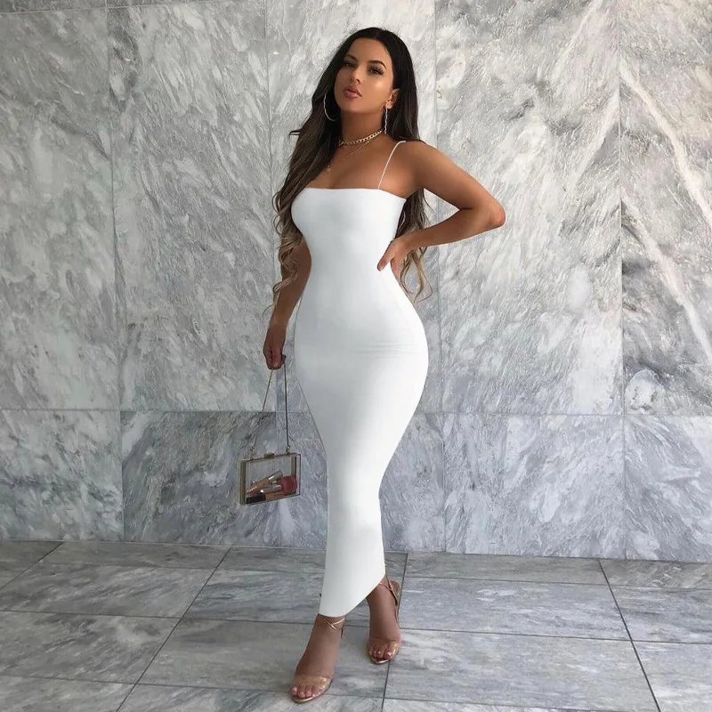 FS10103A 2024 Summer Hot Sale Long Dress Women Slim slip Dress