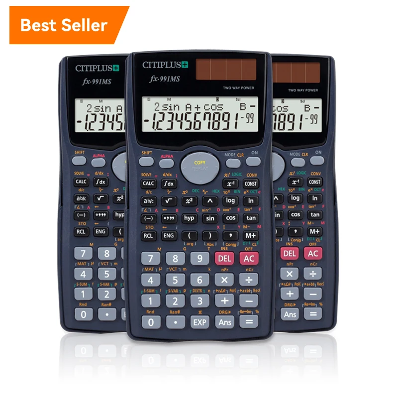 FX-991MS 401-Function Plastic Scientific Calculator for High School  Students Wholesale Battery Power Scientific Calculator
