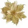 Glitter cloth gold powder flower 14cm