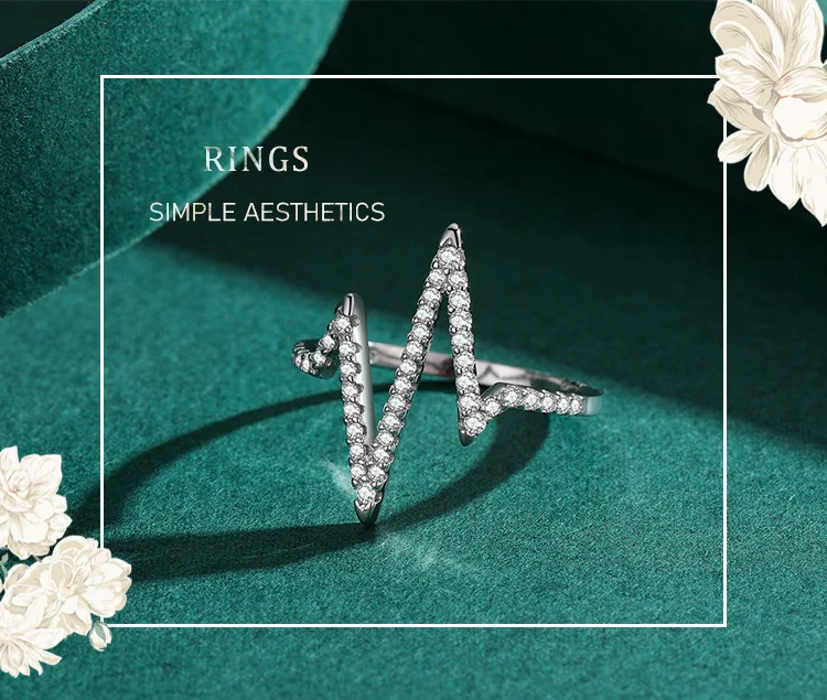 アクセサリー chi JZ1526 Hot Sale 925 Sterling Silver Delicate Bling Diamond