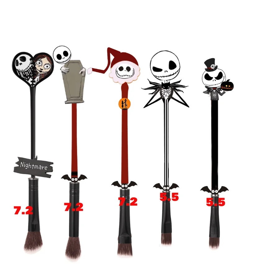 New Design The Nightmare Before Christmas Makeup Brush Set Skull Eye