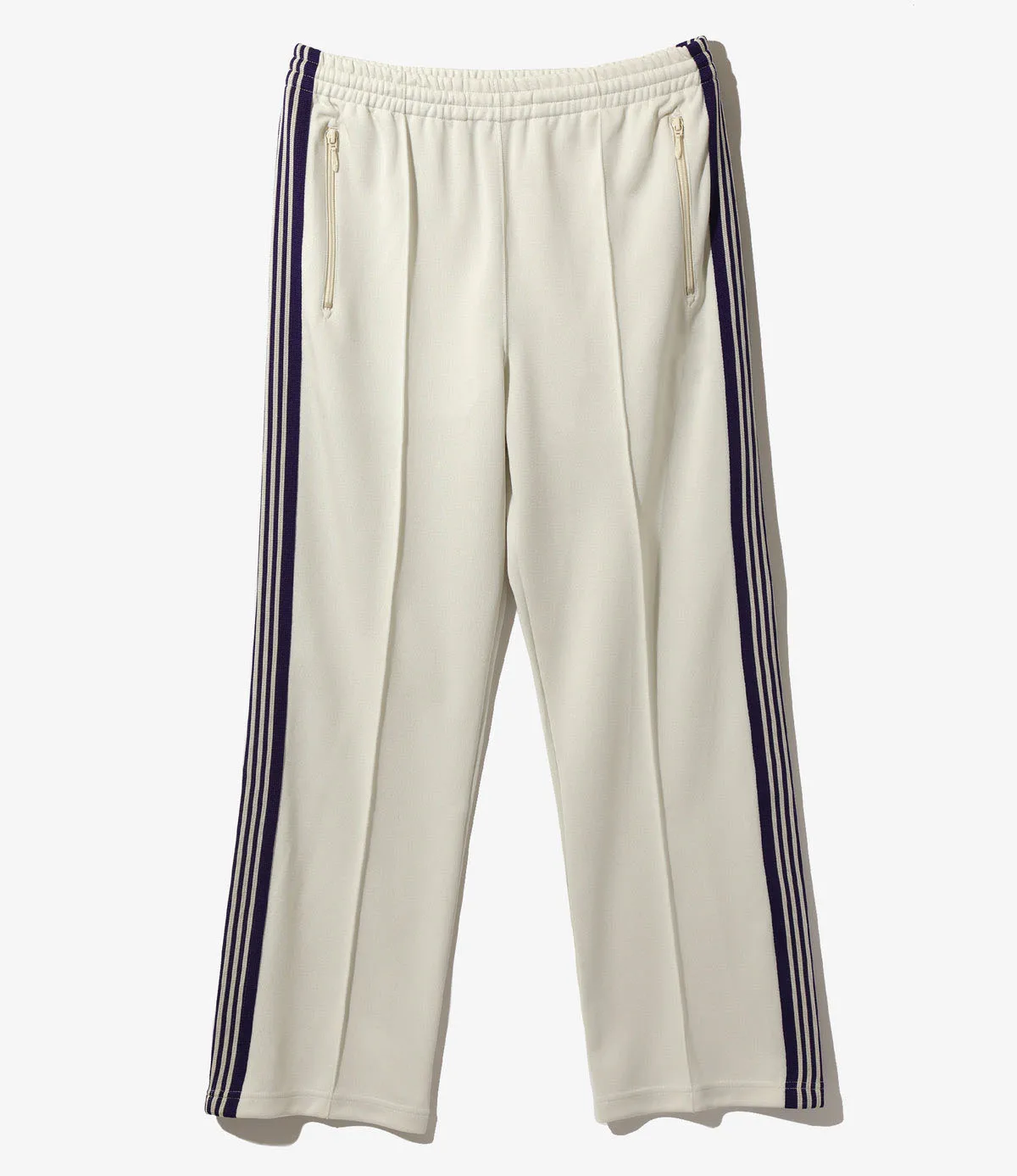 Needles Narrow Straight Leg Flare Sweat Pants Men Flared Needles Sweatpants  Polyester Poly Wide Leg Needles Track Pants