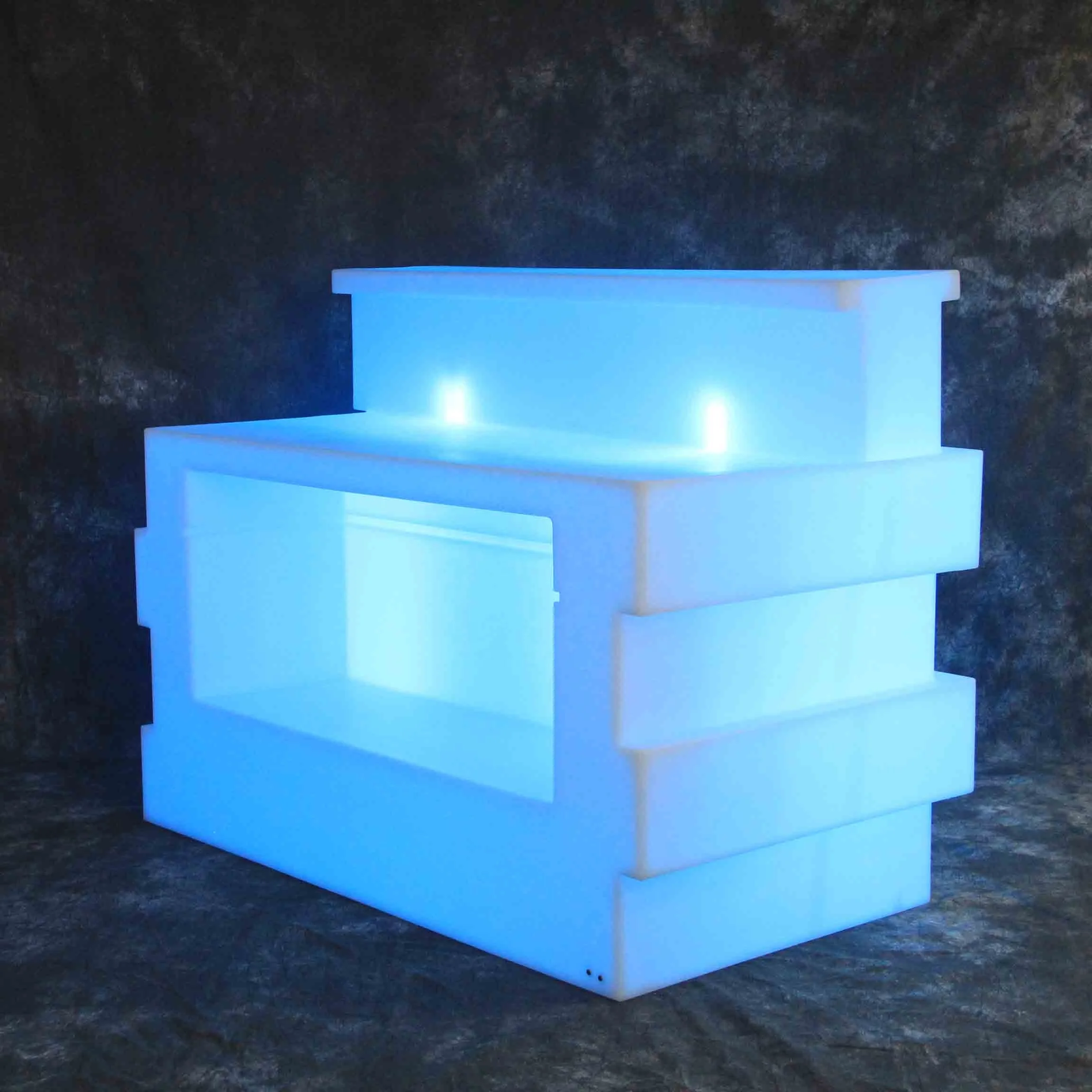 LED bar ktv bar counter plastic material high quality lighting bar counter