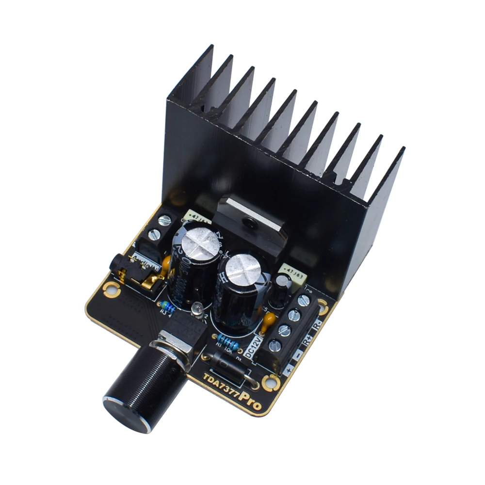 Módulo Amplificador Estéreo TDA7377 De 2x30W Para Coche, 12V, Clase AB, Con Protección Contra Cortocircuitos Y Sobrecalentamiento
