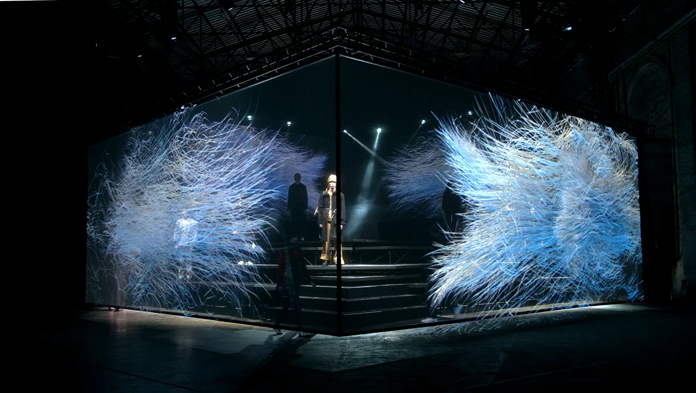 Invisible 3D Holographic Mesh Projector Screen for Stage 4:3/16:9 Formats Outdoor Projection Frame Hologram Style