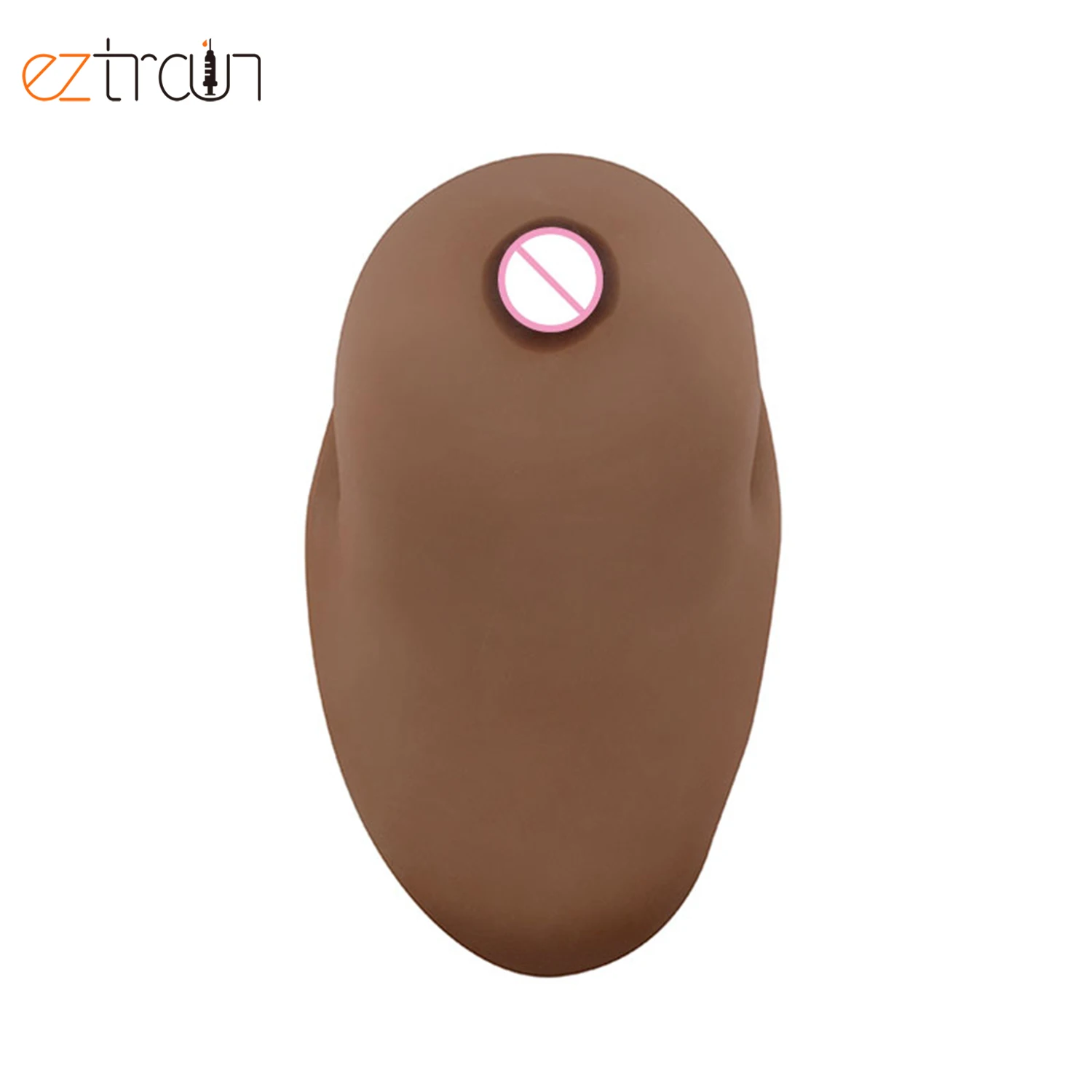 Silicone Breast Forms Dark Brown Breast Model For Lactation Education