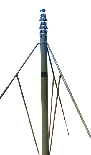 Заводская розетка полевая телескопическая мачта для транспортного средства 20 м ручная лебедка