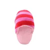 Pink and fluffy slippers